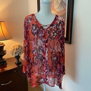 Lucky Brand Woman's Peasant Shirt
